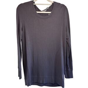 Athleta purple/grey racerback long sleeve top size small
